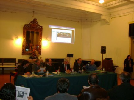 Da esq. para dir.: Eng.º Pedro Rodrigues e Prof. José M. Palma (Sécil, SA)...